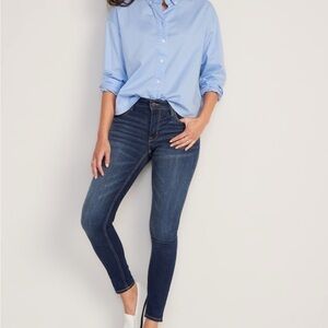 Old Navy Rock Star Super skinny blue jeans Size 16